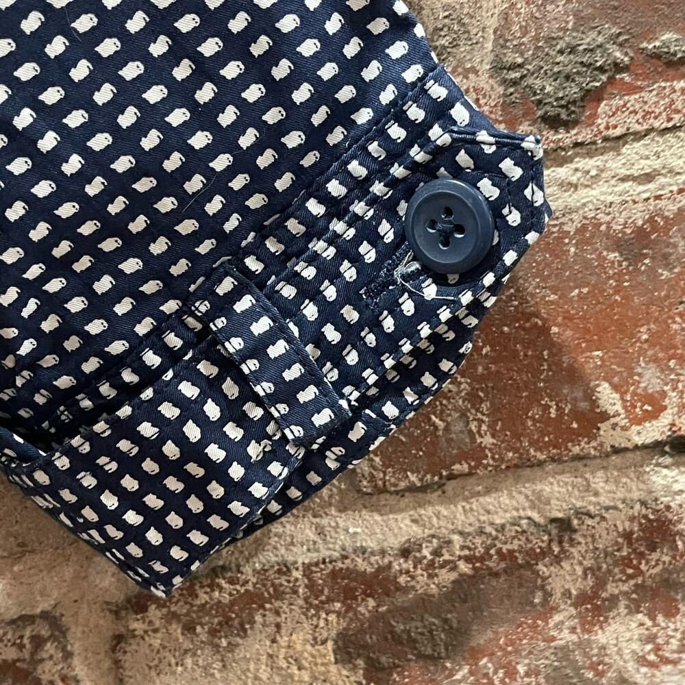 SPRING SALE! Zara Man Slim Fit‎ Navy Windowpane Hooded Pullover Size Medium - Picture 5 of 10